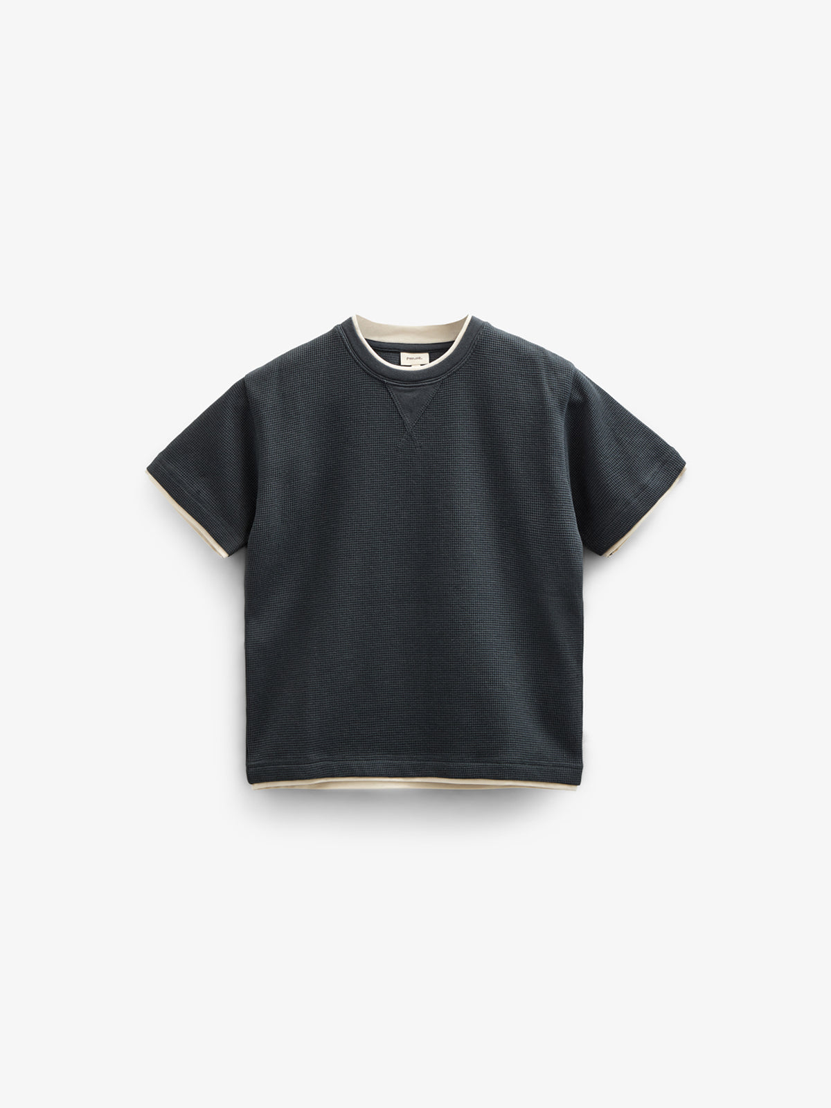 Kortærmet T-shirt med struktur - Tween - Forest Green | 100714 Malthe