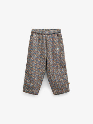 Bukser i Printet Bomuld - Kids - Blue / Brown | 100733 Maggie