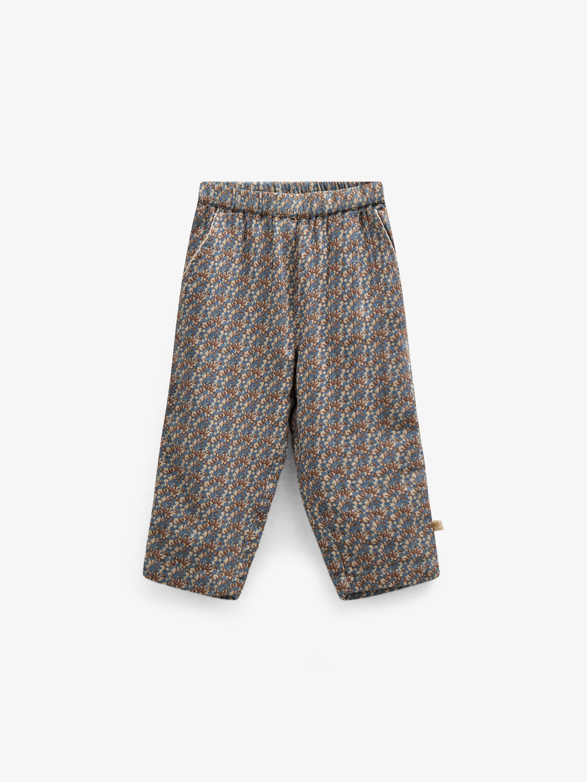 Bukser i Printet Bomuld - Kids - Blue / Brown | 100733 Maggie