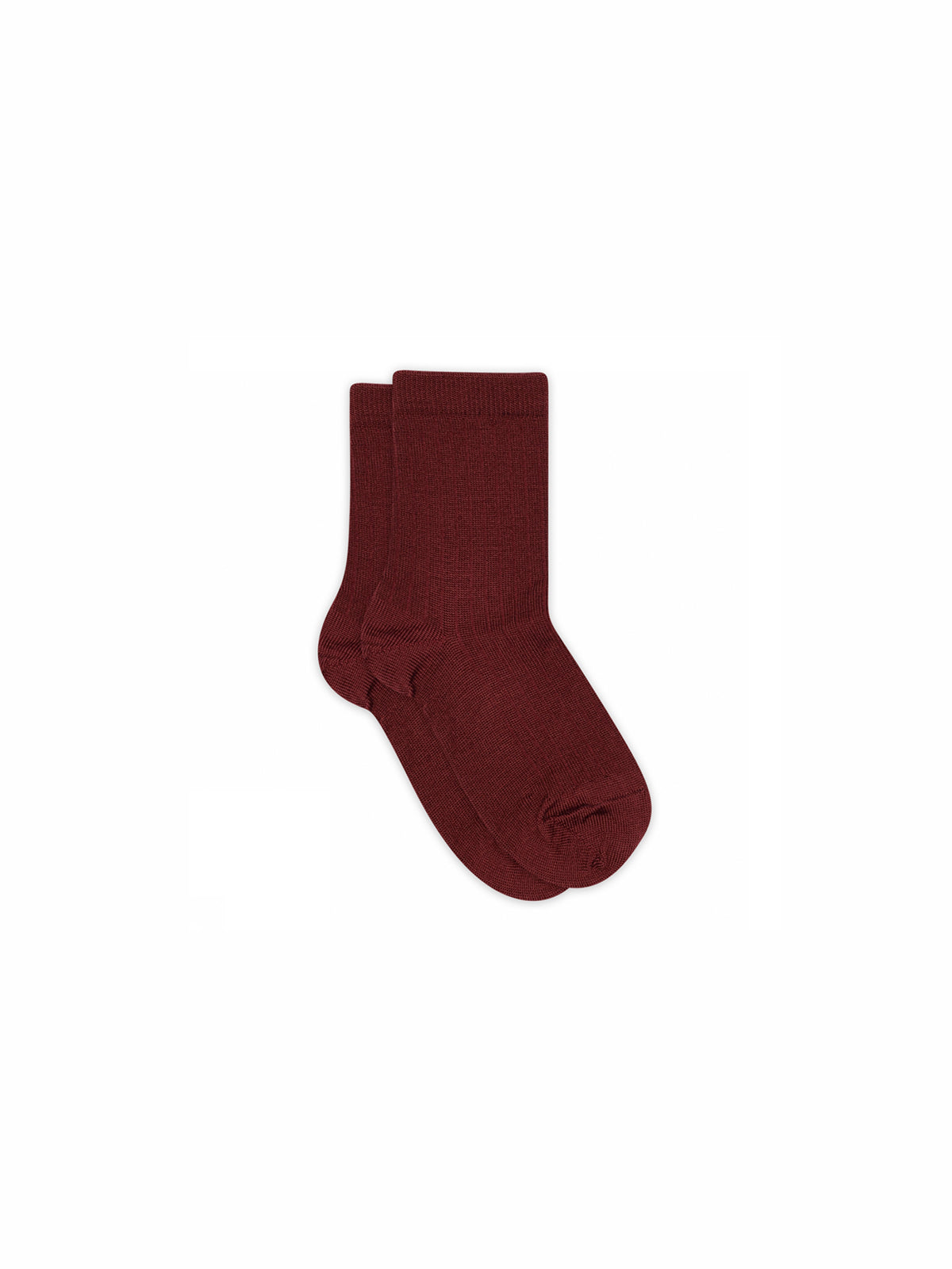 MP Rib Strømper i uld - All - Burgundy | 100735 MP Wool Socks