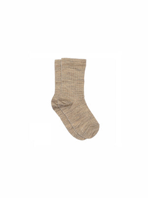 MP Rib Strømper i uld - All - Caffe Latte Melange | 100736 MP Wool Socks