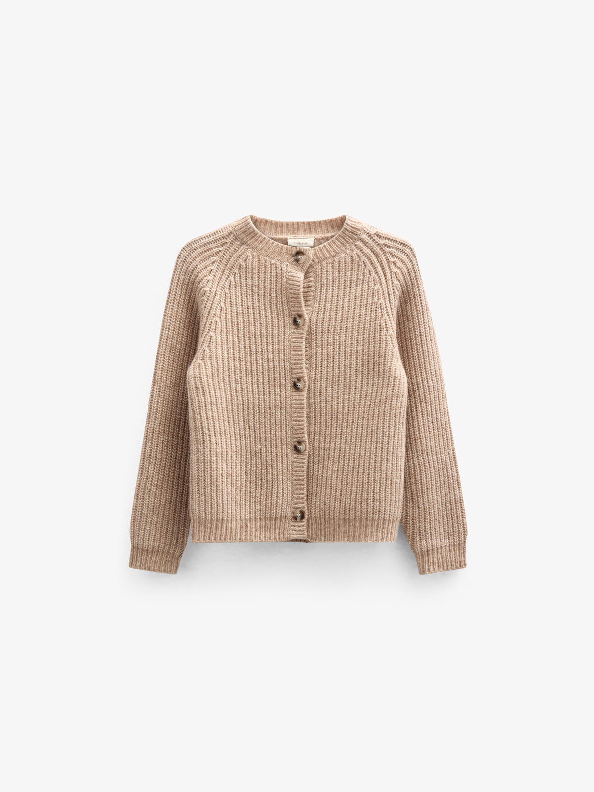 unisex Cardigan i Uldmix - Kids - Beige Melange | 100748 Cork