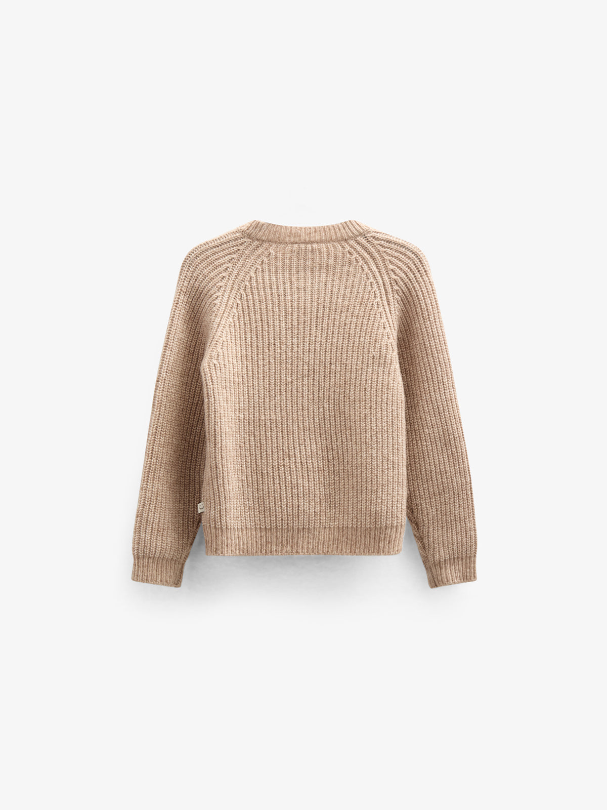 unisex Cardigan i Uldmix - Kids - Beige Melange | 100748 Cork