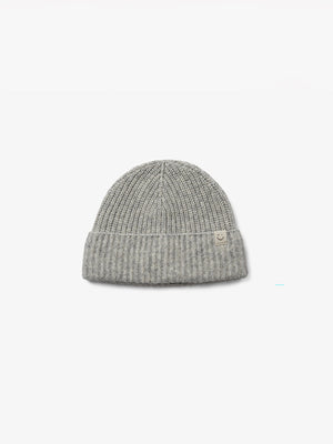 Beanie i Uldmix - All - Grey Melange | 100749 Cork