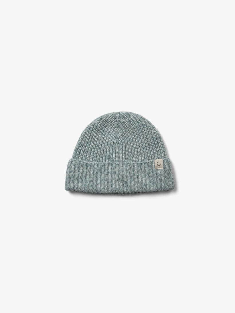 Beanie i Uldmix - All - Green Melange | 100750 Cork