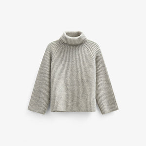 Sweater i Uldmix - All - Grey Melange | 100757 Grace