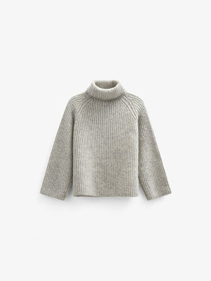 Sweater i Uldmix - All - Grey Melange | 100757 Grace