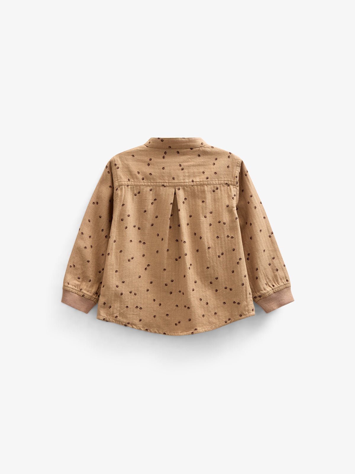 Skjorte i sildebensvævet Bomuld m. Print - Kids - Light Brown | 100760 Edward