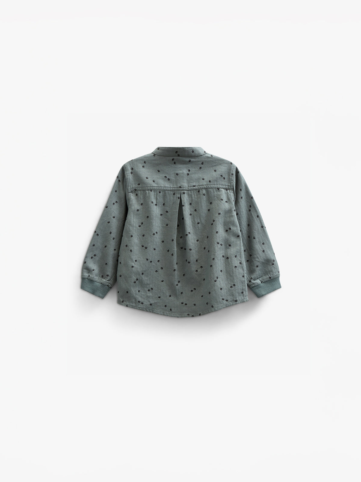 Skjorte i sildebensvævet Bomuld m. Print - Kids - Dark Dusty Green | 100761 Edward