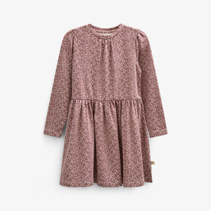 Kjole i Printet Jersey - Tween - Vintage Red | 100763 Ada