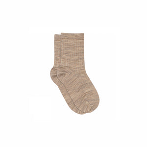 MP Rib Strømper i bomuld - All - Caffe Latte Melange | 100775 MP Cotton Socks