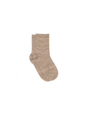 MP Rib Strømper i bomuld - All - Caffe Latte Melange | 100775 MP Cotton Socks