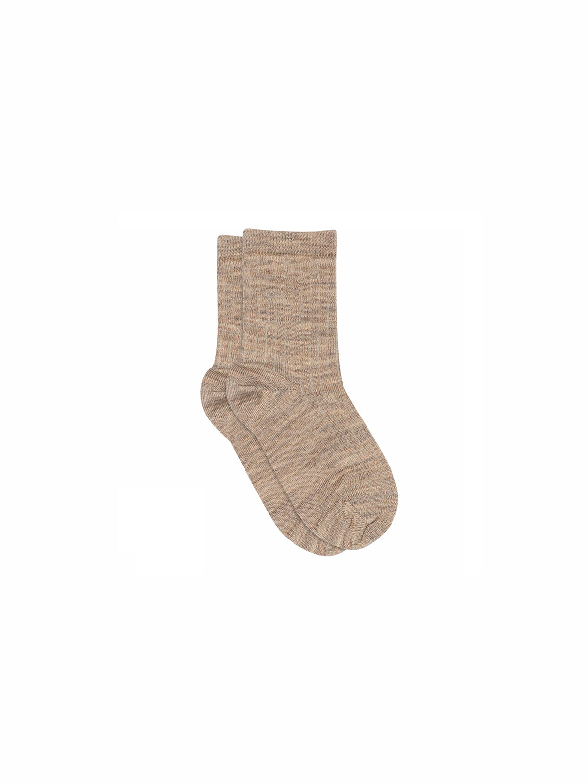 MP Rib Strømper i bomuld - All - Caffe Latte Melange | 100775 MP Cotton Socks