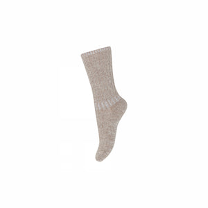 MP Slouch-Strømper i uld - All - Caffe Latte Melange | 100776 MP Quinn Socks