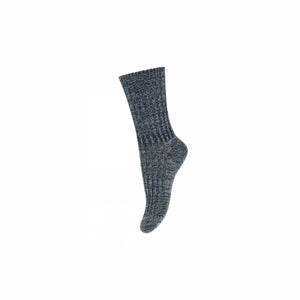 MP Slouch-Strømper i uld - All - Navy Melange | 100779 MP Noa Socks