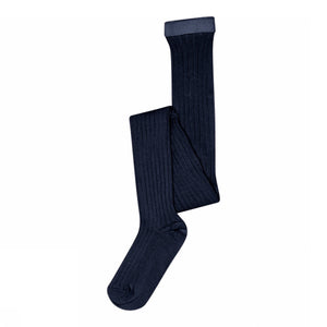 MP Rib Strømpebukser i bomuld - All - Navy | 100783 MP Cotton tights