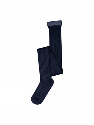 MP Rib Strømpebukser i bomuld - All - Navy | 100783 MP Cotton tights