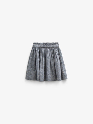 Nederdel bomulds-poplin med print - Tween - Blue | 100795 Allie