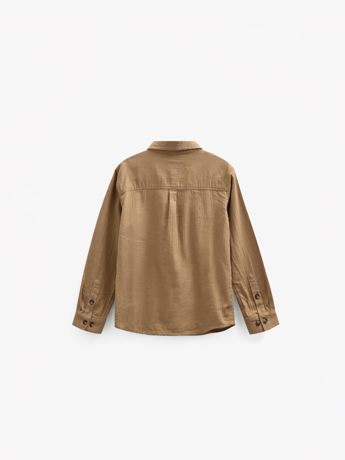 Skjorte i sildebensvævet Bomuld - Tween - Light Brown | 100804 Edward