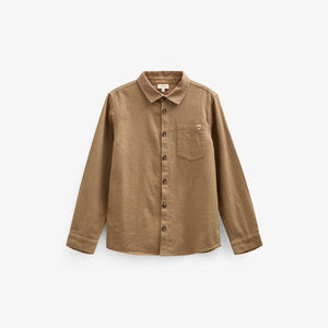 Skjorte i sildebensvævet Bomuld - Tween - Light Brown | 100804 Edward