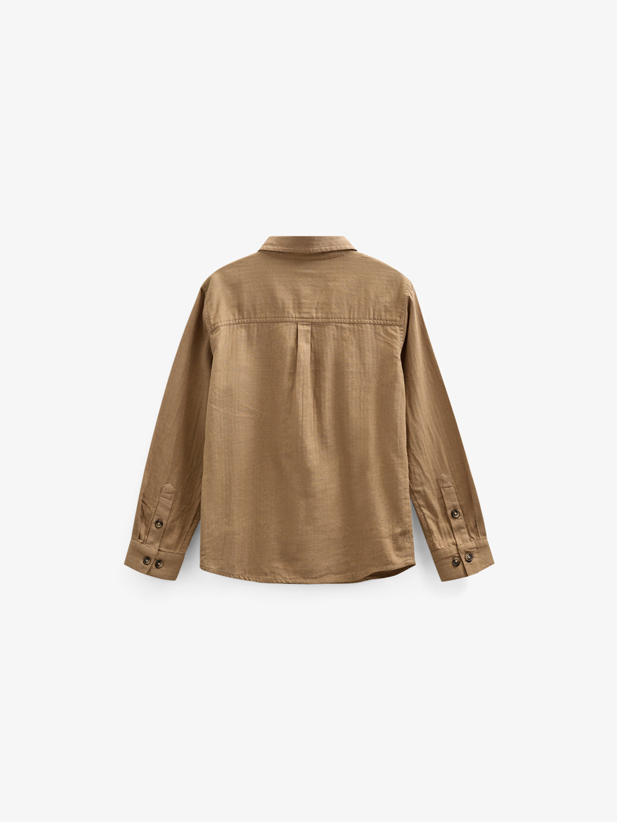Skjorte i sildebensvævet Bomuld - Tween - Light Brown | 100804 Edward