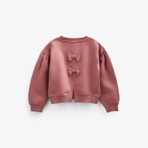 Sweatshirt med sløjfedetaljer - Kids - Vintage Red | 100812 Ruth