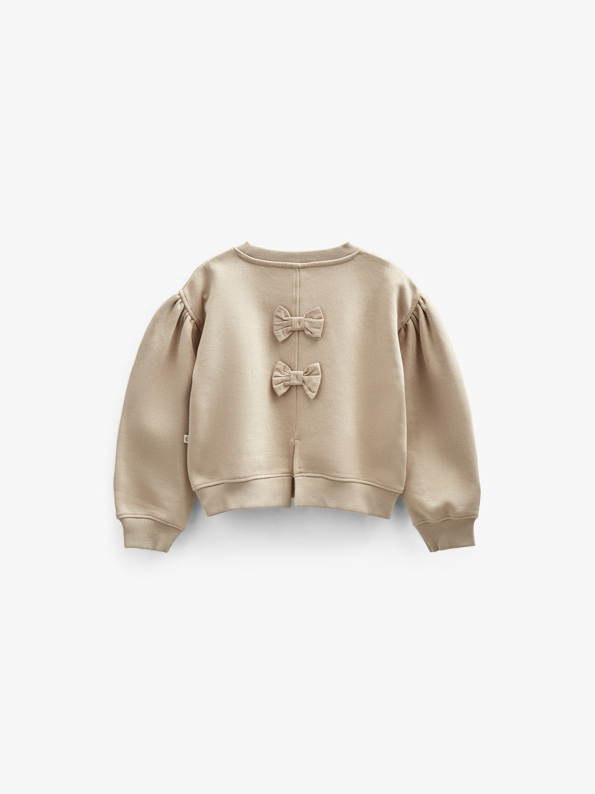 Sweatshirt med sløjfedetaljer - Kids - Caffe Latte | 100816 Ruth