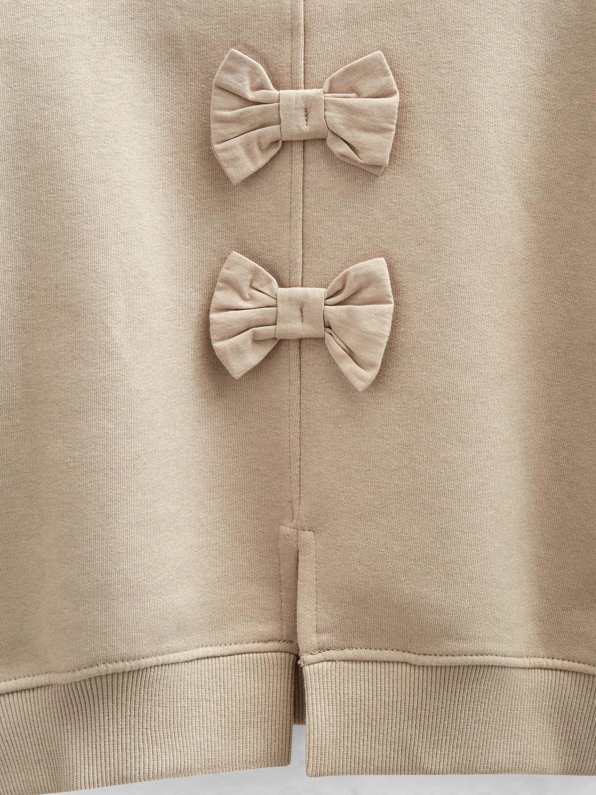 Sweatshirt med sløjfedetaljer - Kids - Caffe Latte | 100816 Ruth