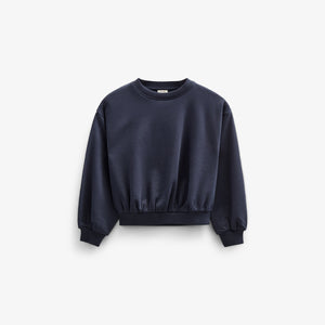 Sweatshirt med balonærmer - Tween - Navy | 100818 Joanna
