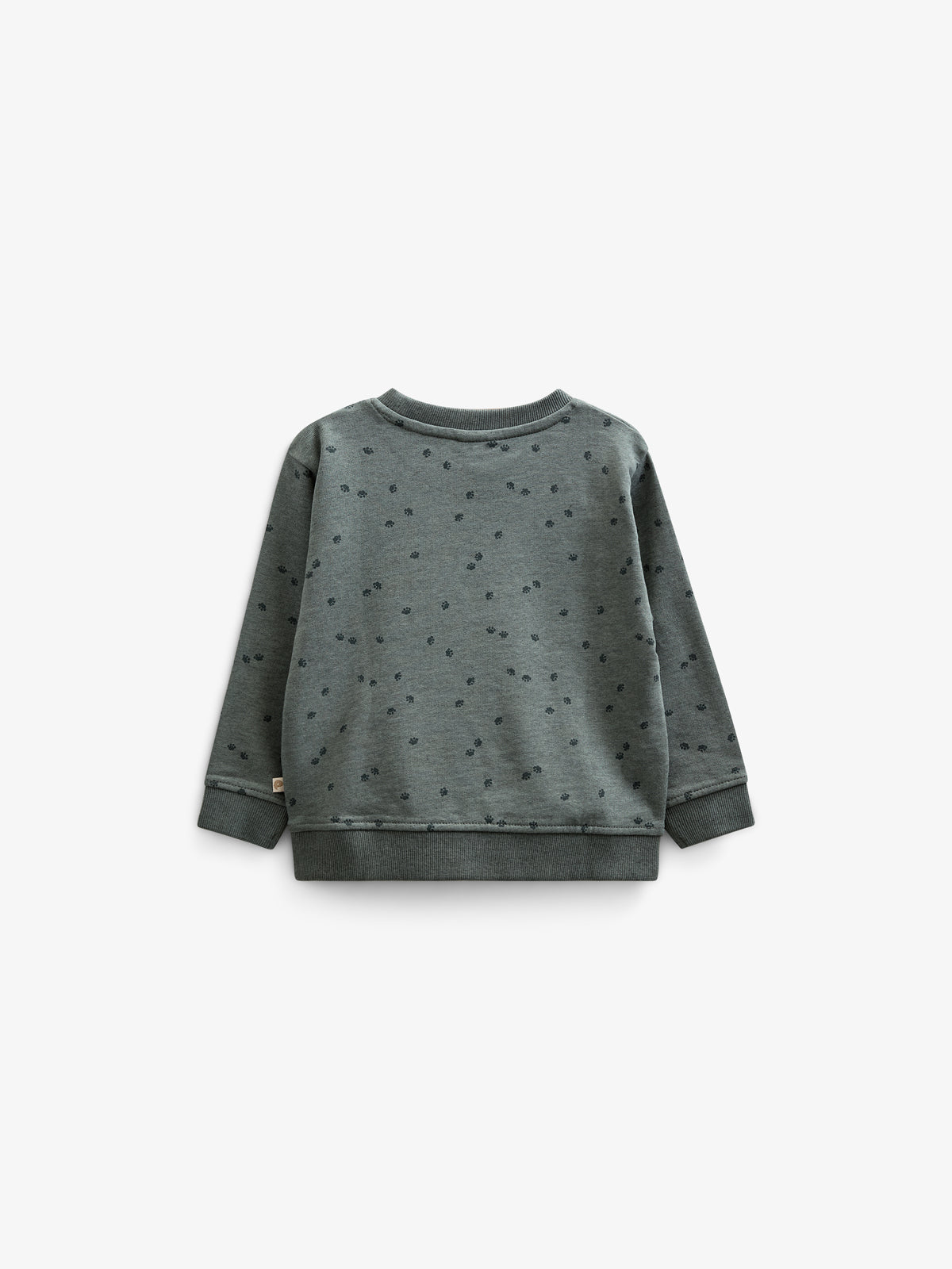 Jersey-bluse med Print - Kids - Dark Green Melange | 100820 Tyler