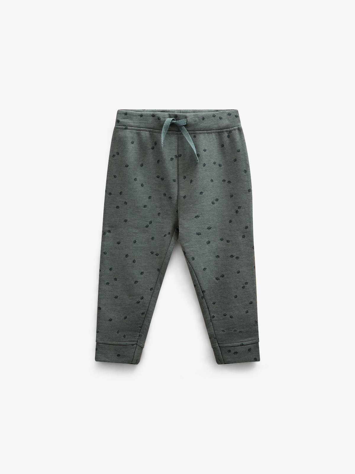 Jersey Joggers med Print - Kids - Dark Green Melange | 100822 Tyler