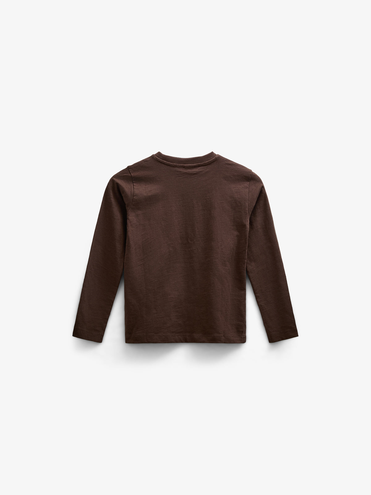 Langærmet T-shirt i Slub Jersey - Tween - Chocolate | 100833 Kevin