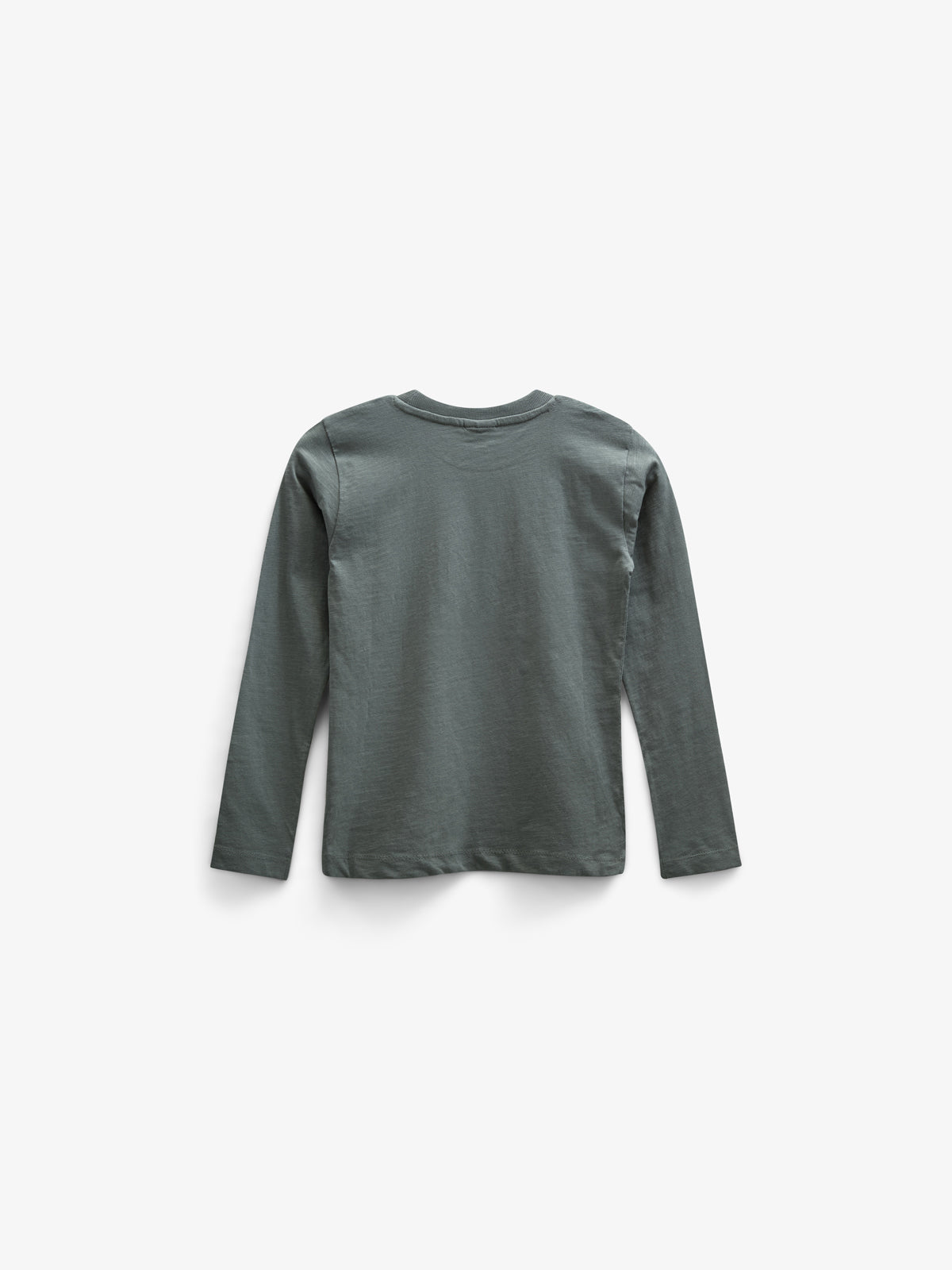 Langærmet T-shirt i Slub Jersey - Tween - Dusty Dark Green | 100835 Kevin