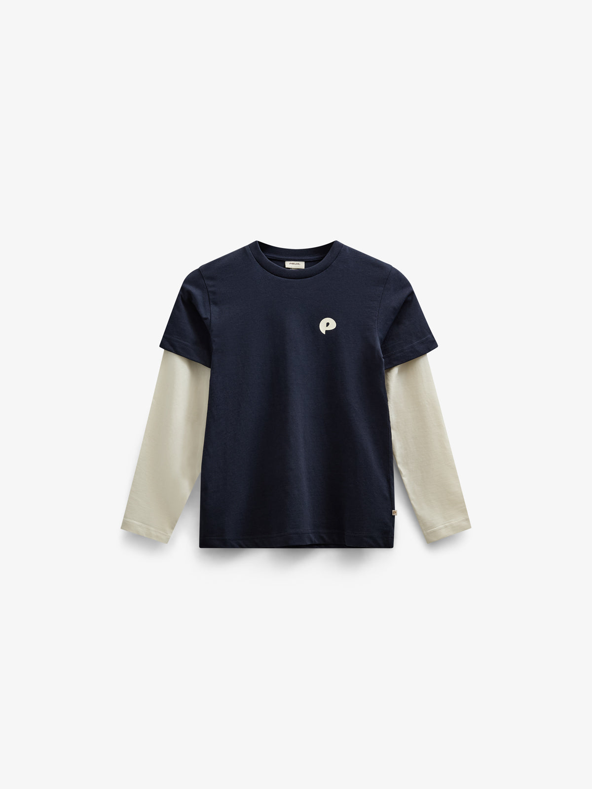 Boxy T-shirt med dobbeltærmer - Tween - Navy | 100837 Alex