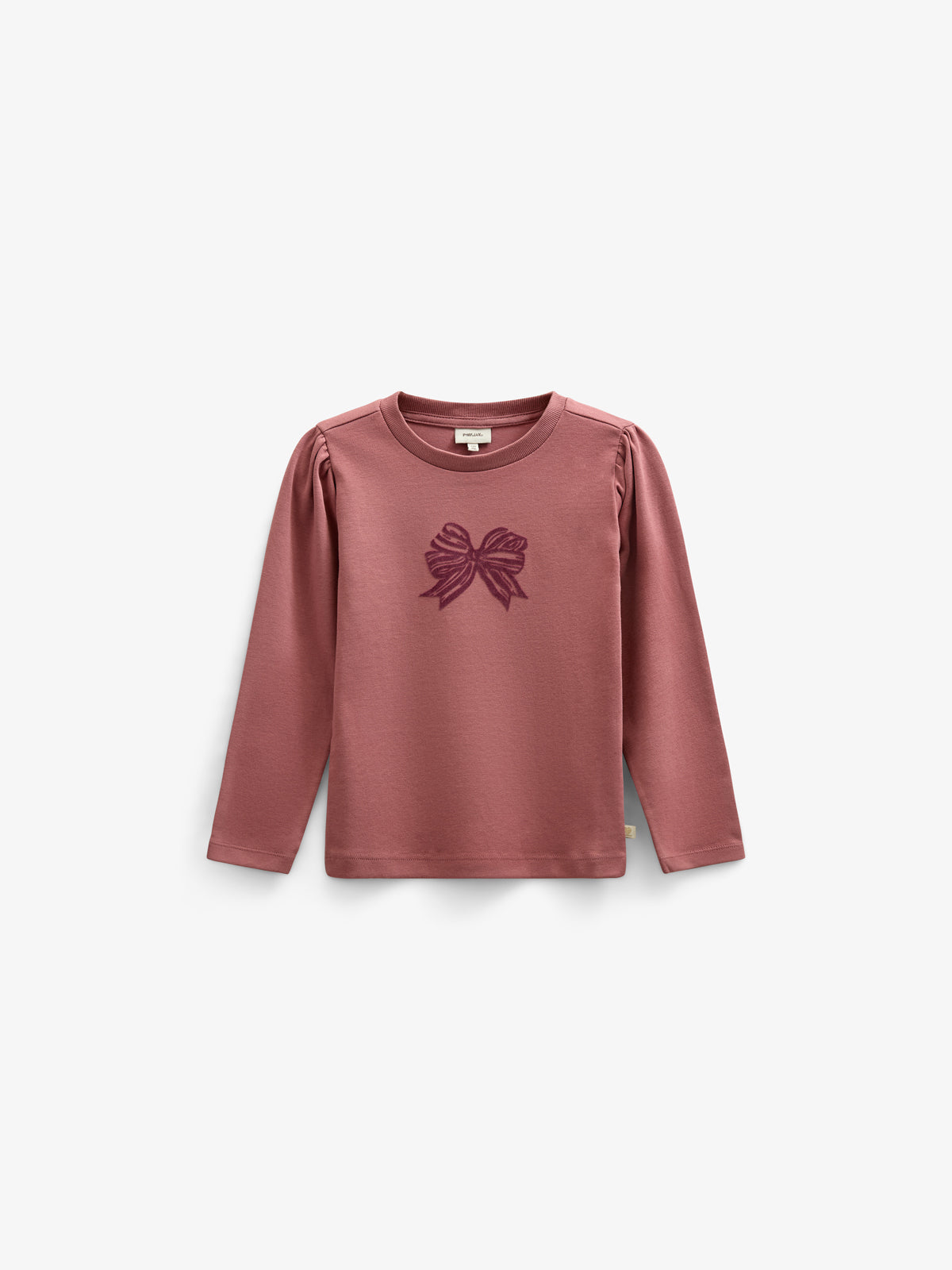 Langærmet T-shirt i m. Print - Tween - Old Rose | 100847 Kendell