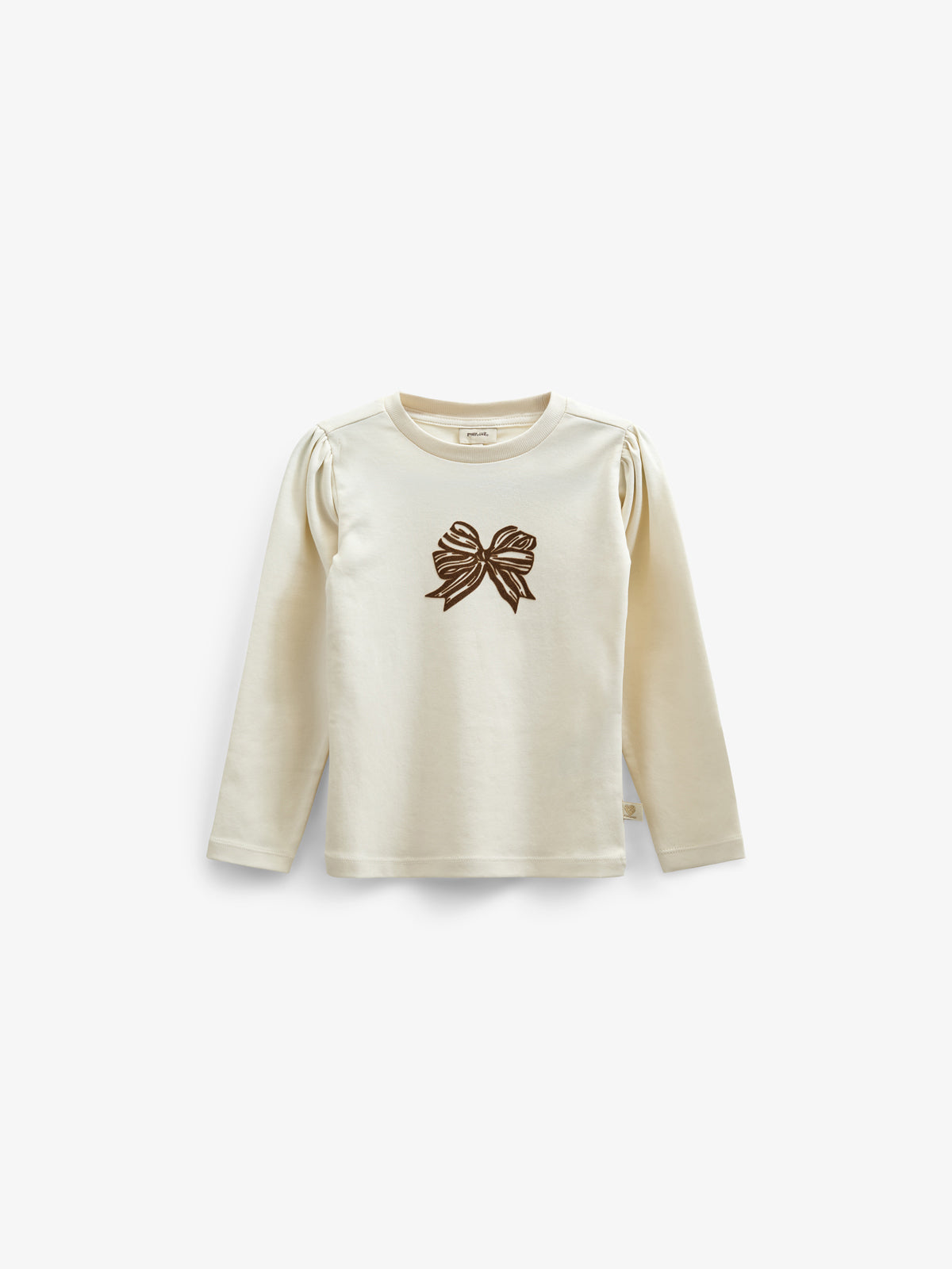 Langærmet T-shirt i m. Print - Tween - Off White | 100849 Kendell