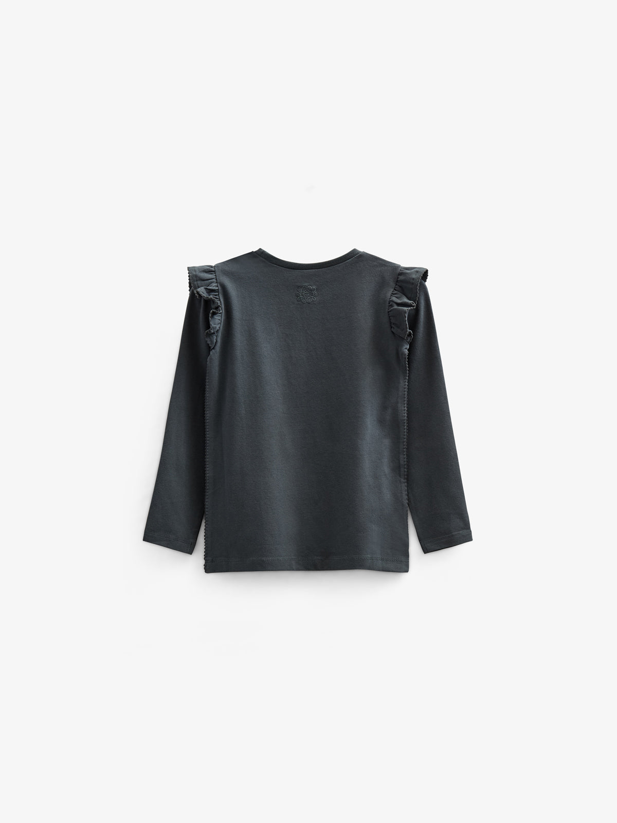Jersey-bluse med flæser - Tween - Forrest Green | 100867 Talia