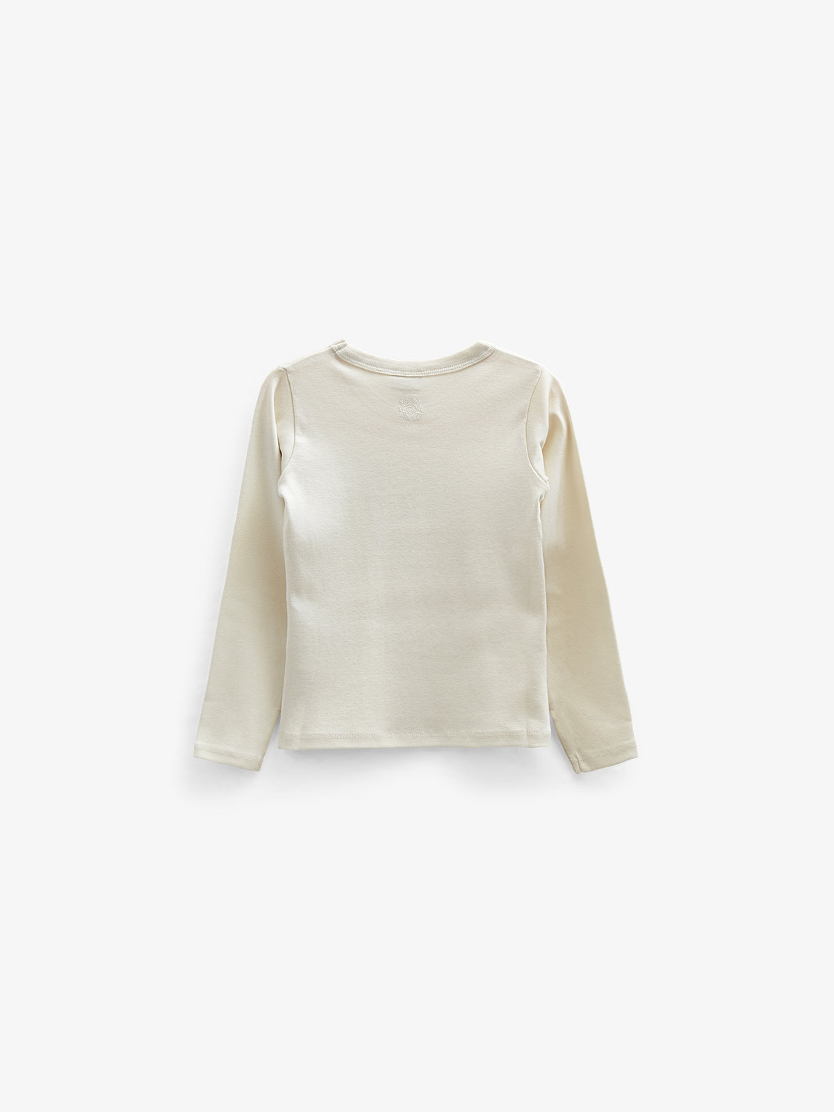Langærmet T-shirt med brystlomme - Kids - Off White | 100872 Sienna