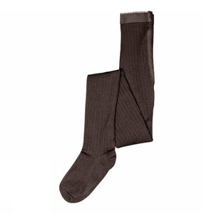 MP Rib Strømpebukser i uld - All - Chocolate Melange | 100878 MP Wool tights