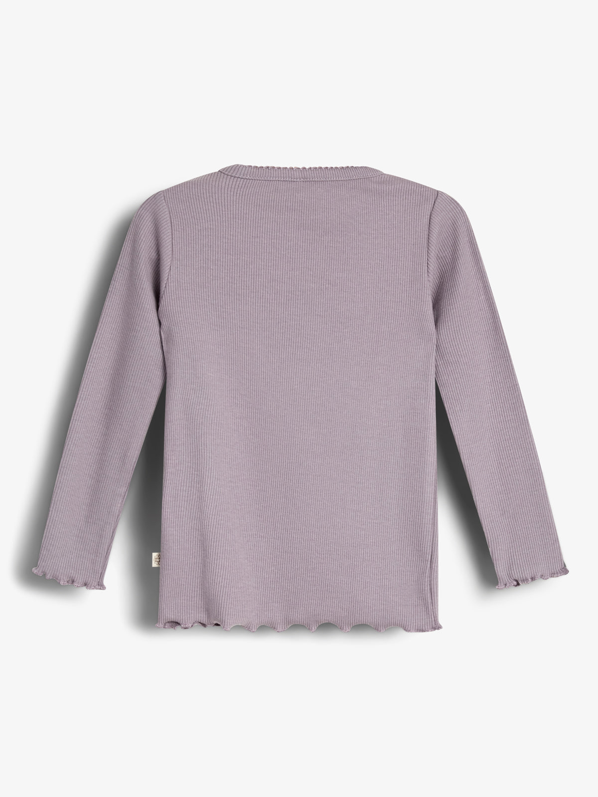Basic Modal langærmet Rib T-shirt - Little - Dusty Purple