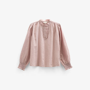 Bomulds-Bluse med stolpelukning - Tween - Rose | 100881 Claire