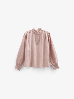 Bomulds-Bluse med stolpelukning - Tween - Rose | 100881 Claire