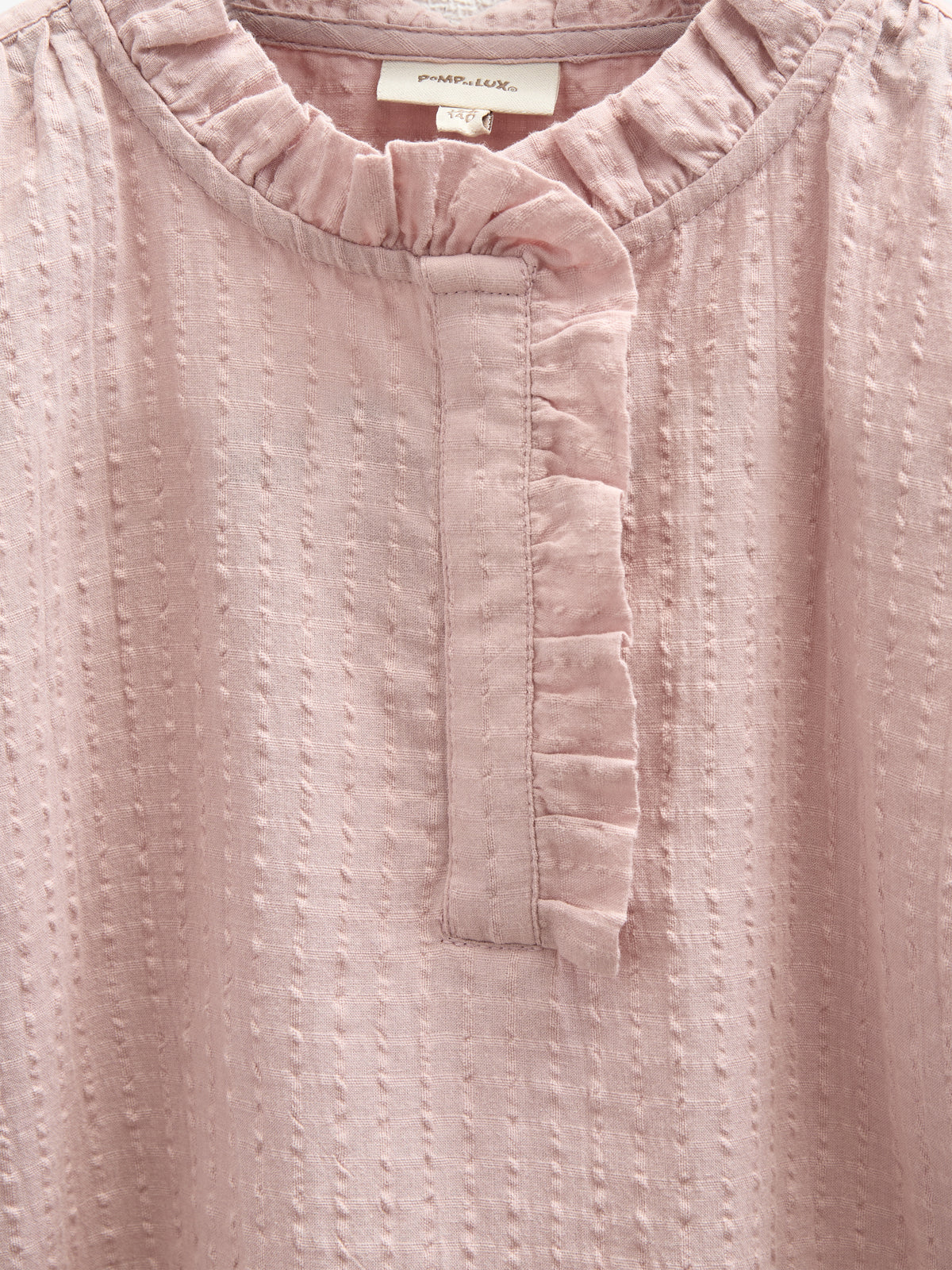 Bomulds-Bluse med stolpelukning - Tween - Rose | 100881 Claire