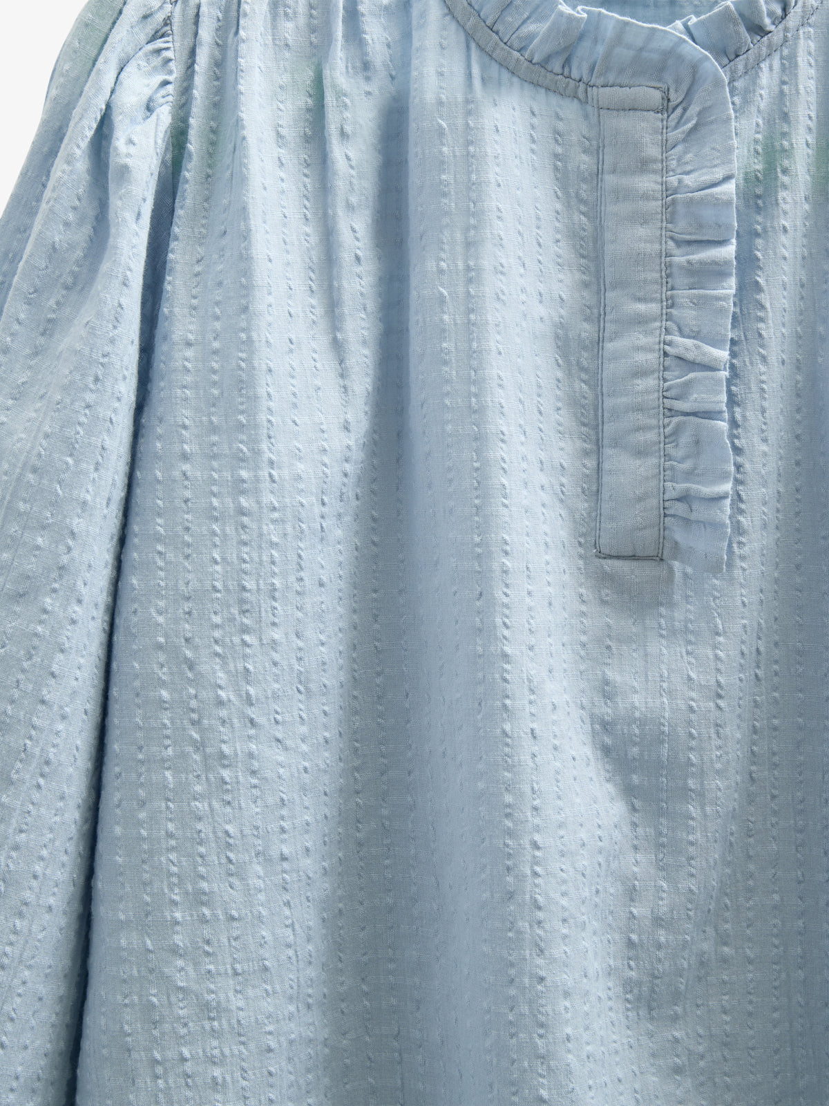 Bomulds-Bluse med stolpelukning - Tween - Light Blue | 100882 Claire