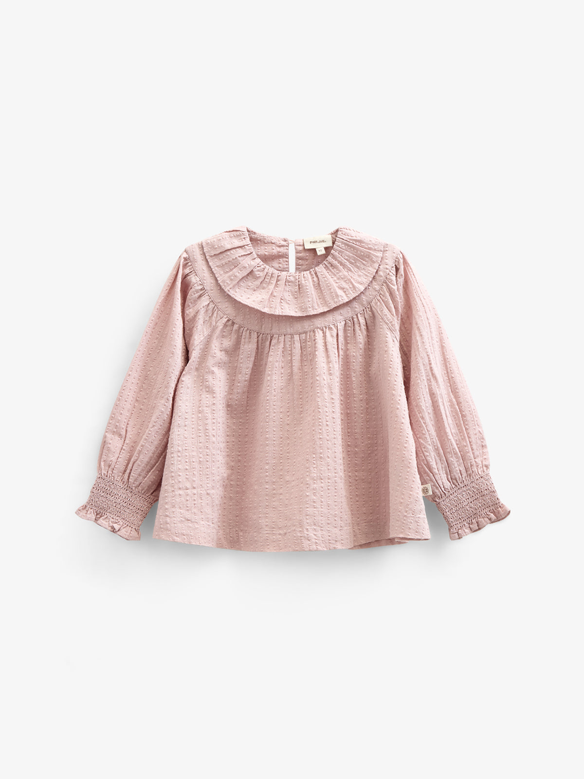Bomulds-Bluse med krave - Kids - Rose | 100884 Claire