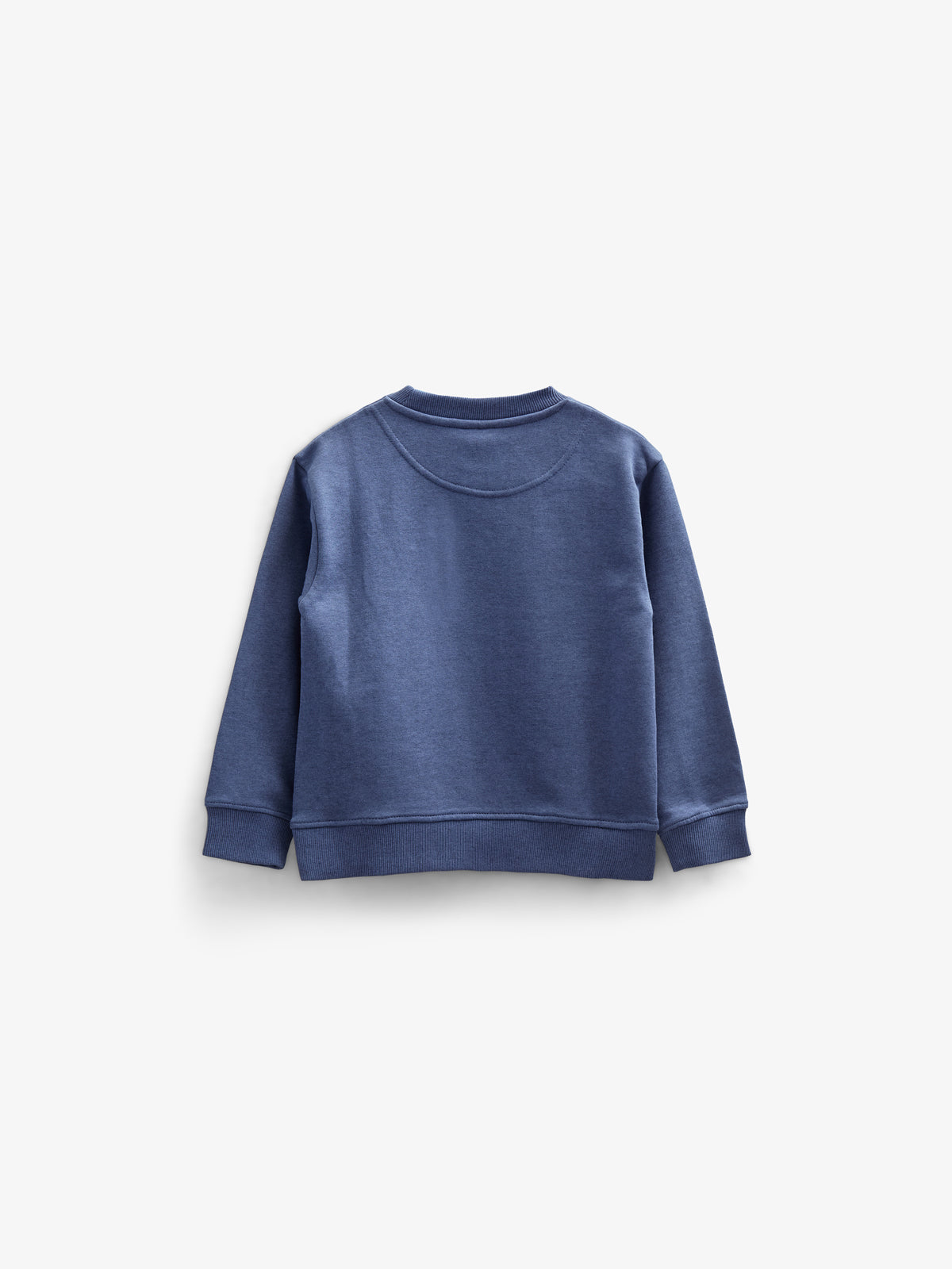 Sweatshirt med rund hals - Kids - Indigo Blue Melange | 100888 Justin