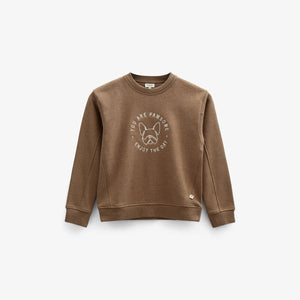 Sweatshirt med rund hals - Tween - Coffe Melange | 100891 Justin