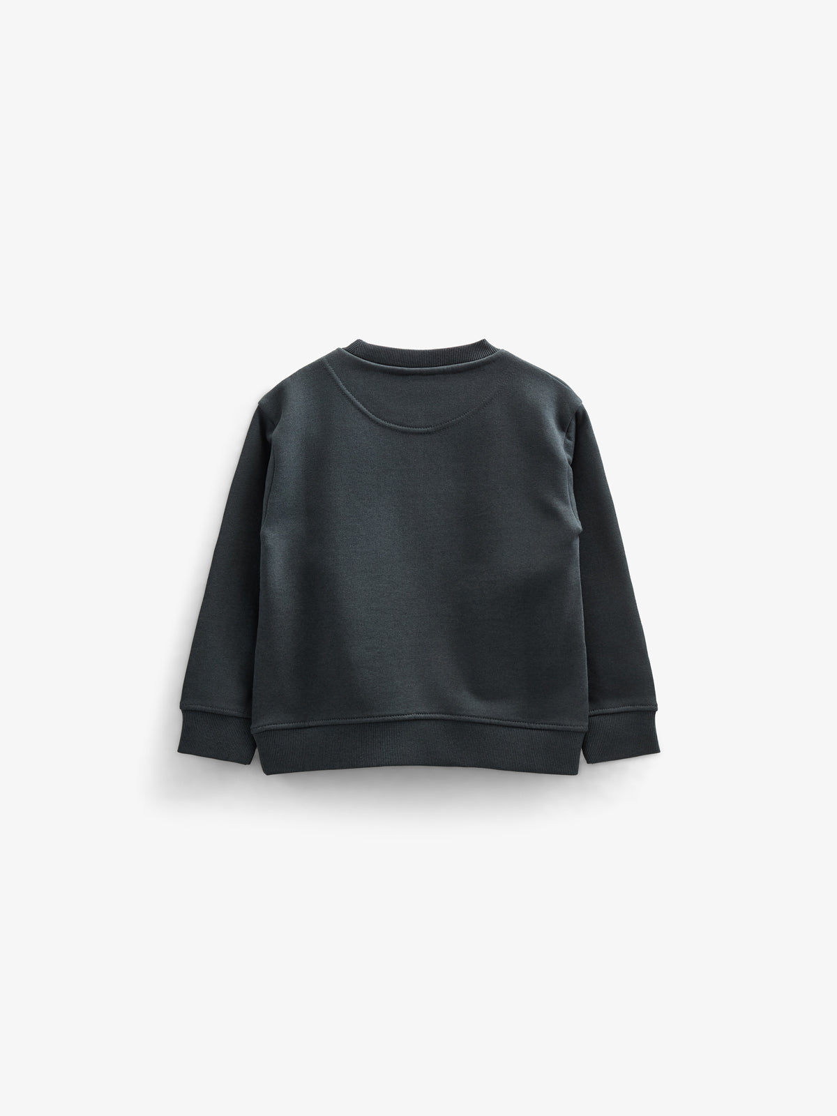 Sweatshirt med rund hals - Kids - Forest Green Melange | 100892 Justin