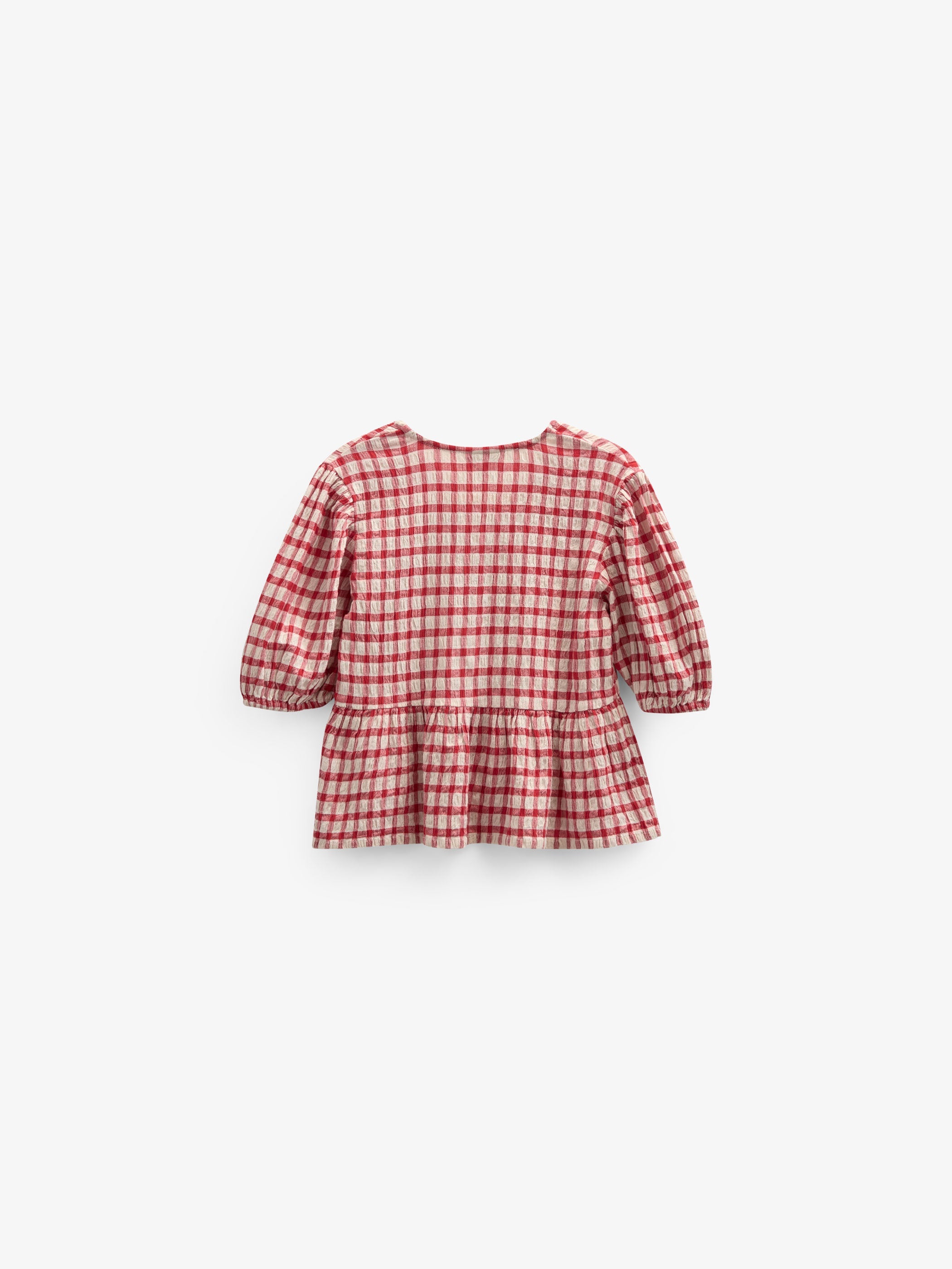 Ternet bomuldsbluse - Kids - Cherry Red | 100908 Bonnie