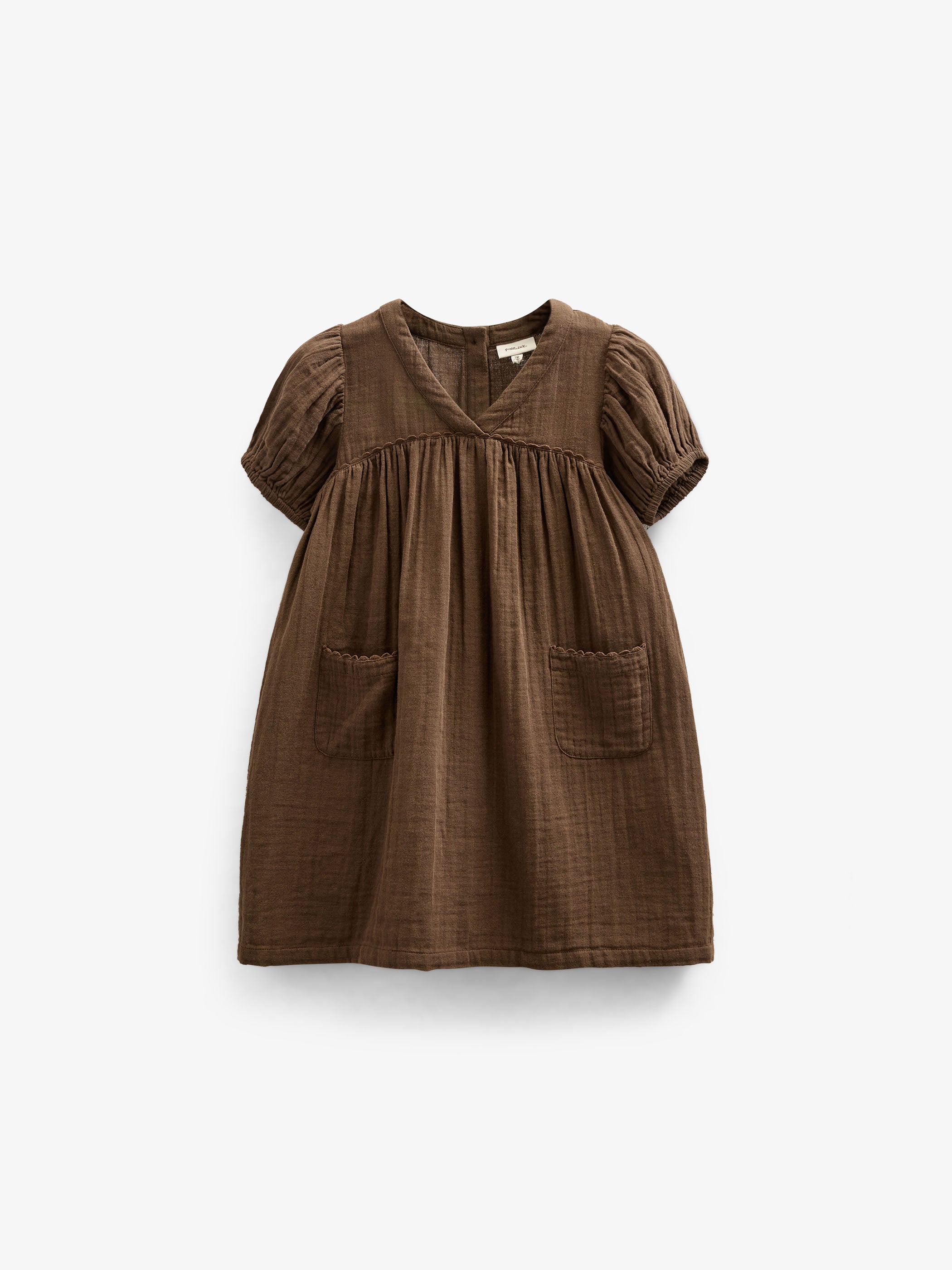 Kjole i musselin - Kids - Dark Brown | 100913 Jasmine